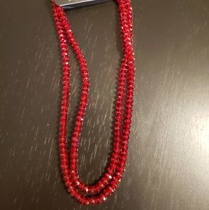 🔥3/$20 Red Bead Holiday Necklace